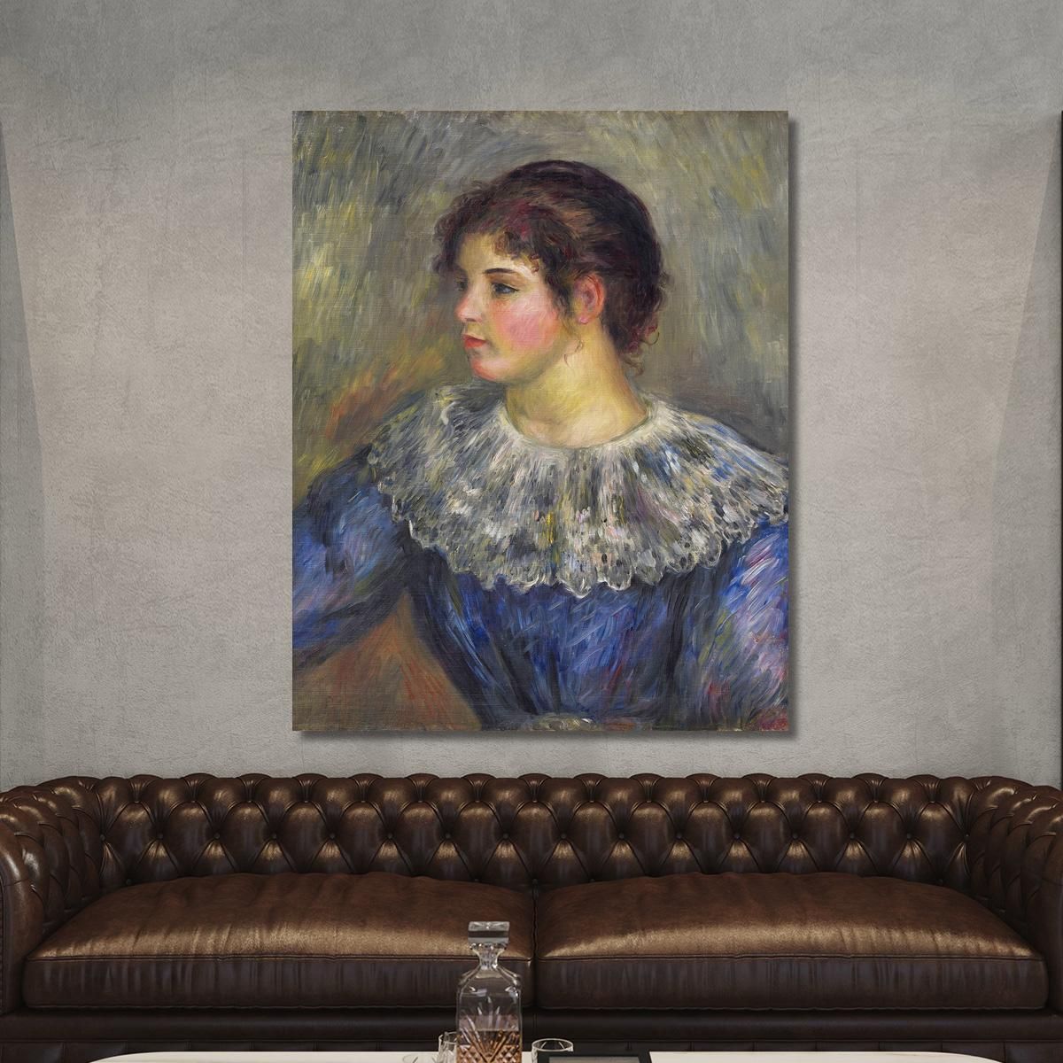 Bust Portrait Of A Young Woman Pierre-Auguste Renoir par49 canvas print 