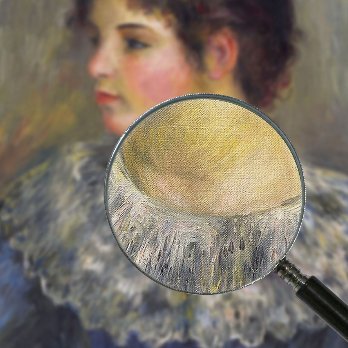 Bust Portrait Of A Young Woman Pierre-Auguste Renoir par49 canvas print