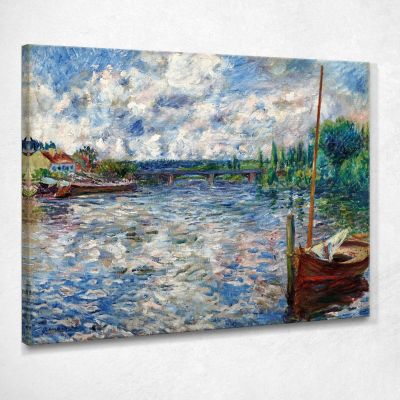 The Seine At Chatou 1874 Pierre-Auguste Renoir par50 canvas print 