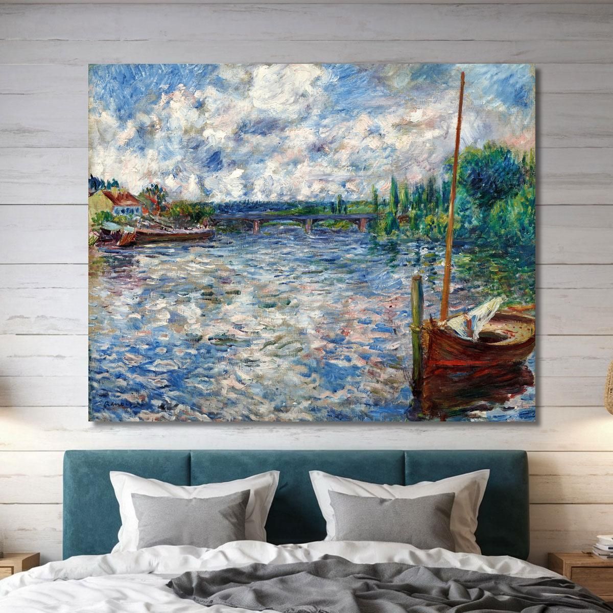 The Seine At Chatou 1874 Pierre-Auguste Renoir par50 canvas print 