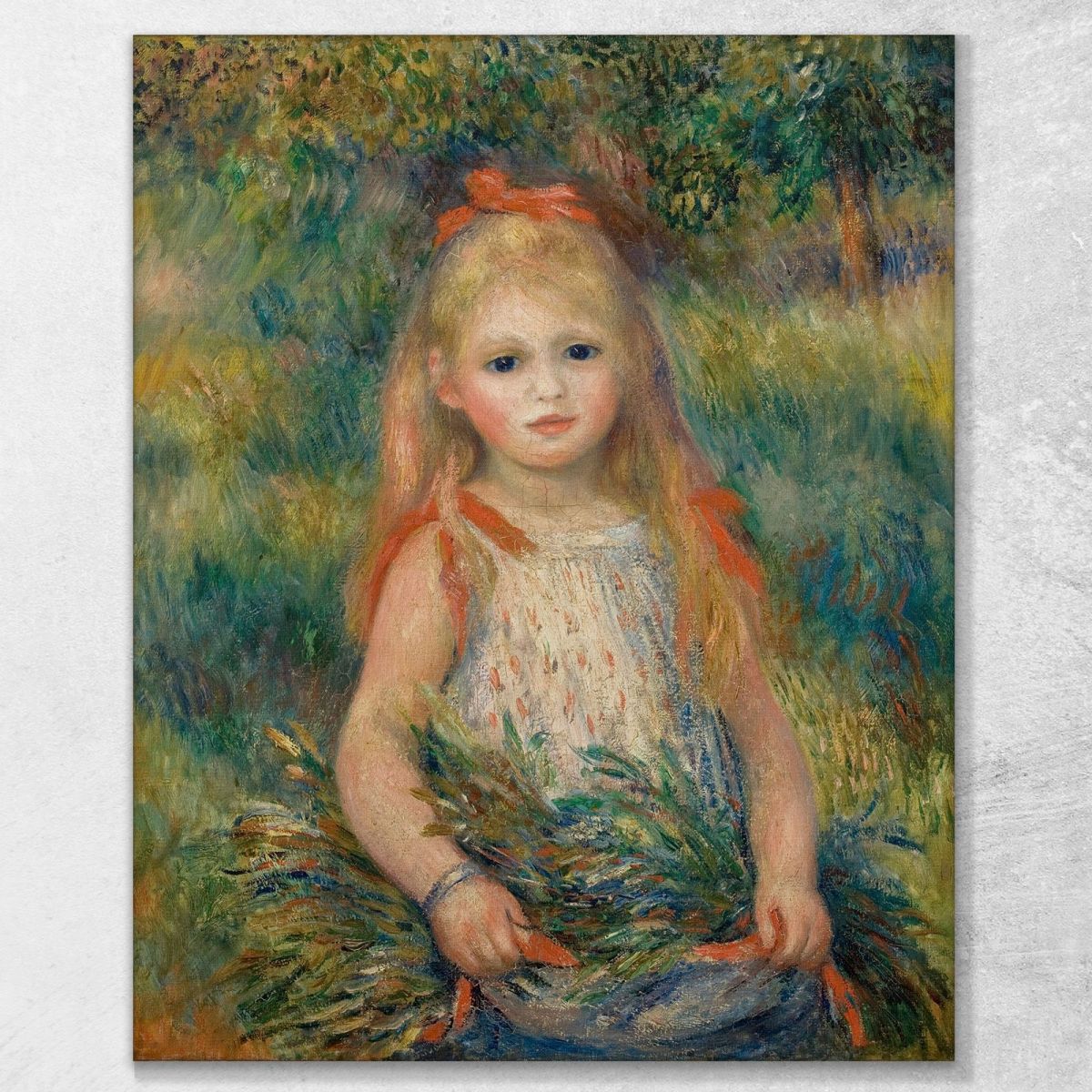 Girl With Flowers 1888 Pierre-Auguste Renoir par54 canvas print 
