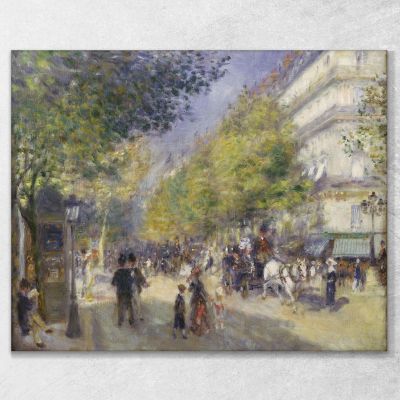 The Grands Boulevards Pierre-Auguste Renoir par62 canvas print 