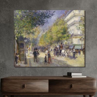 The Grands Boulevards Pierre-Auguste Renoir par62 canvas print 
