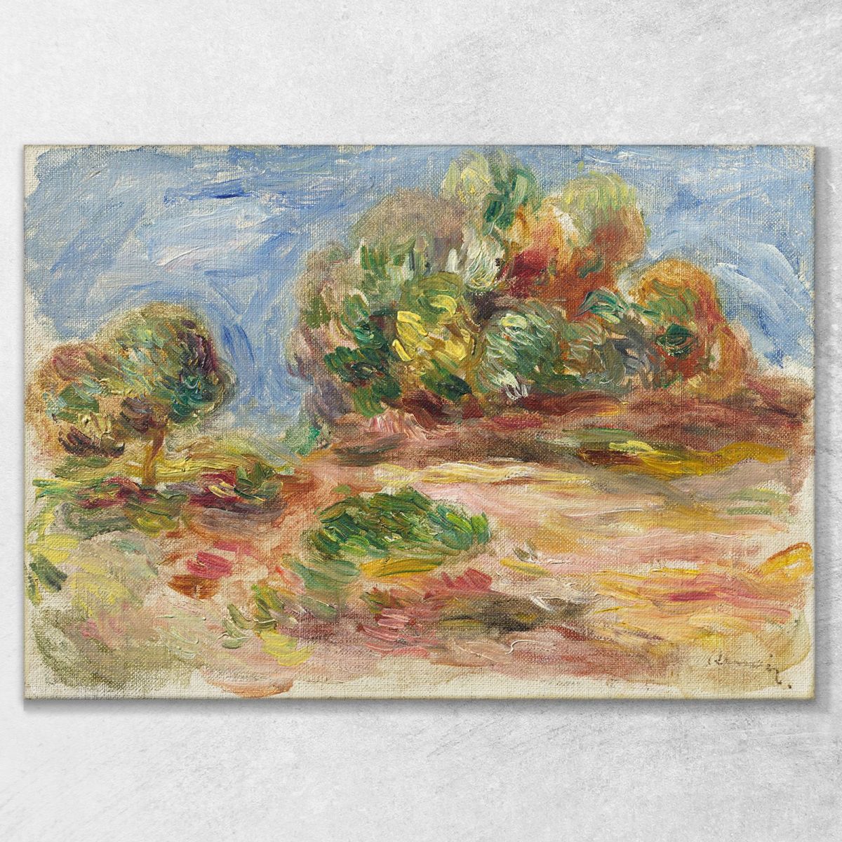 Landscape Of Cagnes Pierre-Auguste Renoir par63 canvas print 