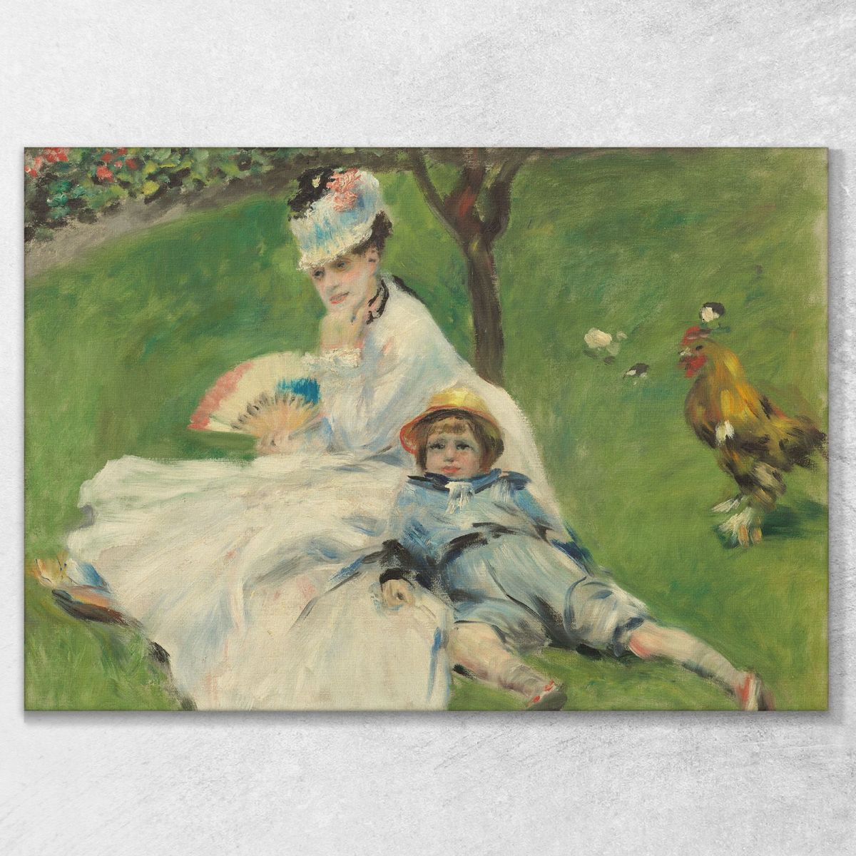 Madame Monet And Her Son 1874 Pierre-Auguste Renoir par67 canvas print 