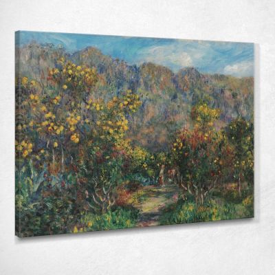 Landscape With Mimosas Les Collettes Park Pierre-Auguste Renoir par75 canvas print 