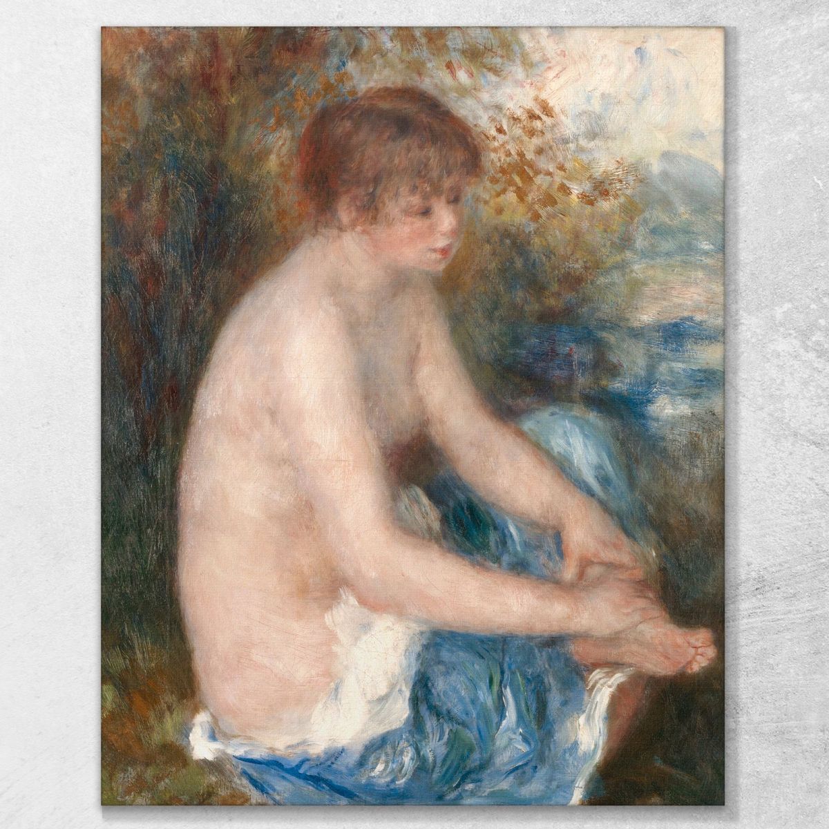 Petit Not Blue Pierre-Auguste Renoir par77 canvas print 