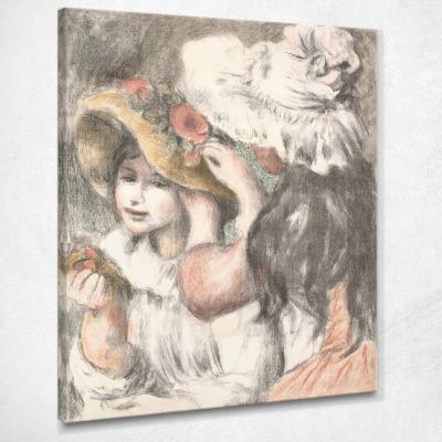 Pinning The Hat 1898 Pierre-Auguste Renoir par78 canvas print 