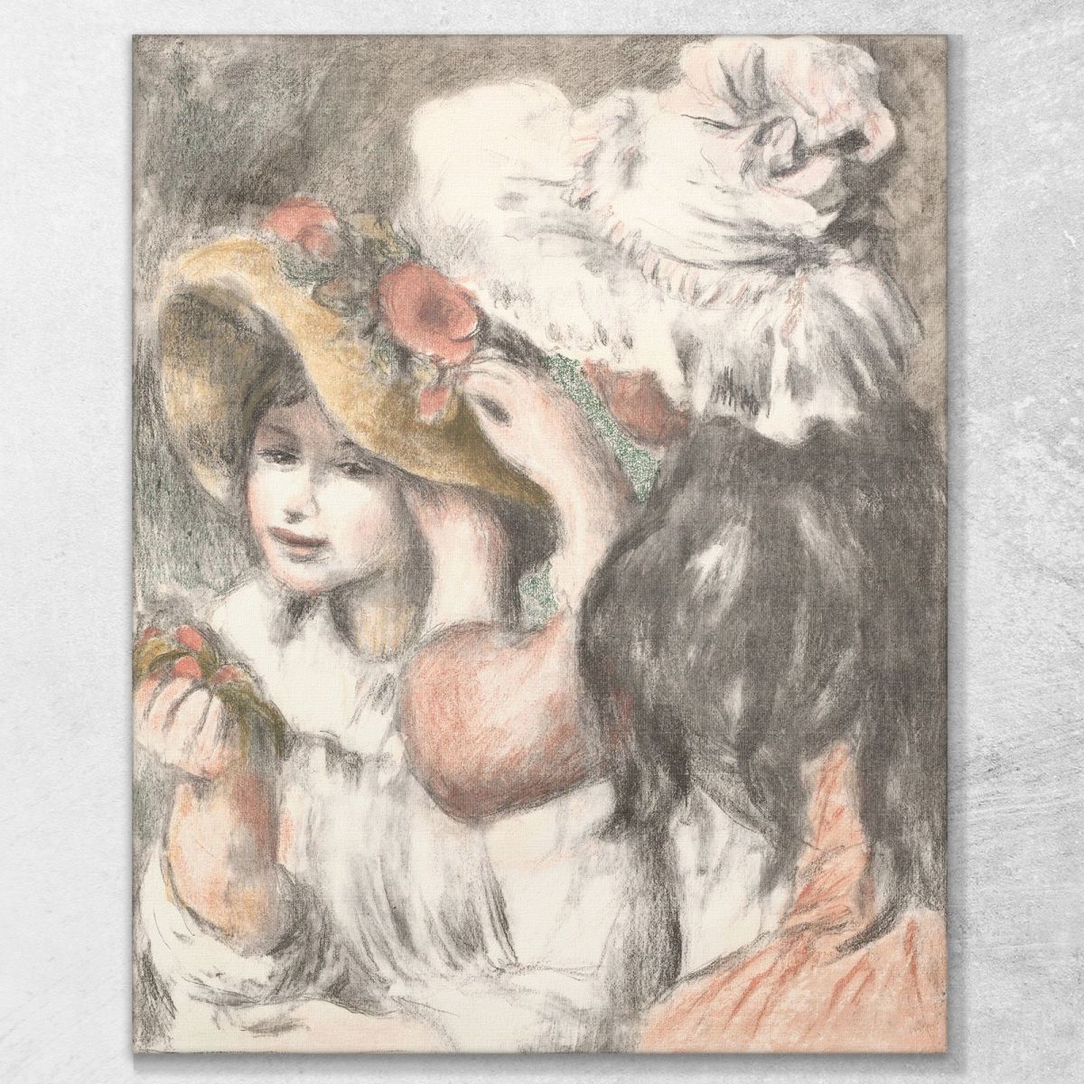 Pinning The Hat 1898 Pierre-Auguste Renoir par78 canvas print 