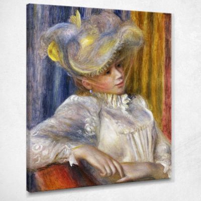 Woman With A Hat 1891 Pierre-Auguste Renoir par81 canvas print 