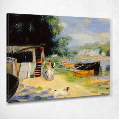 View Of Bougival Pierre-Auguste Renoir par86 canvas print 