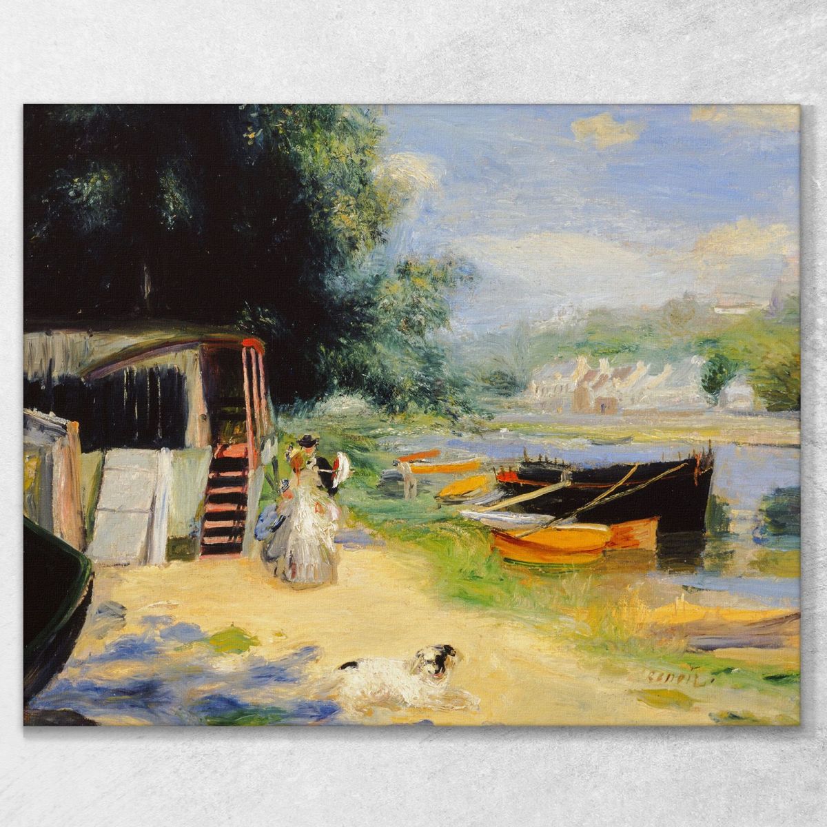 View Of Bougival Pierre-Auguste Renoir par86 canvas print 