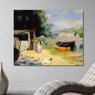 View Of Bougival Pierre-Auguste Renoir par86 canvas print 