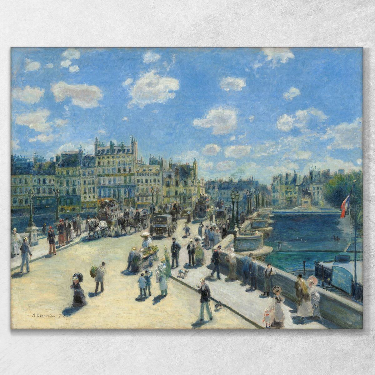 Pont Neuf Paris 1872 Pierre-Auguste Renoir par88 canvas print 