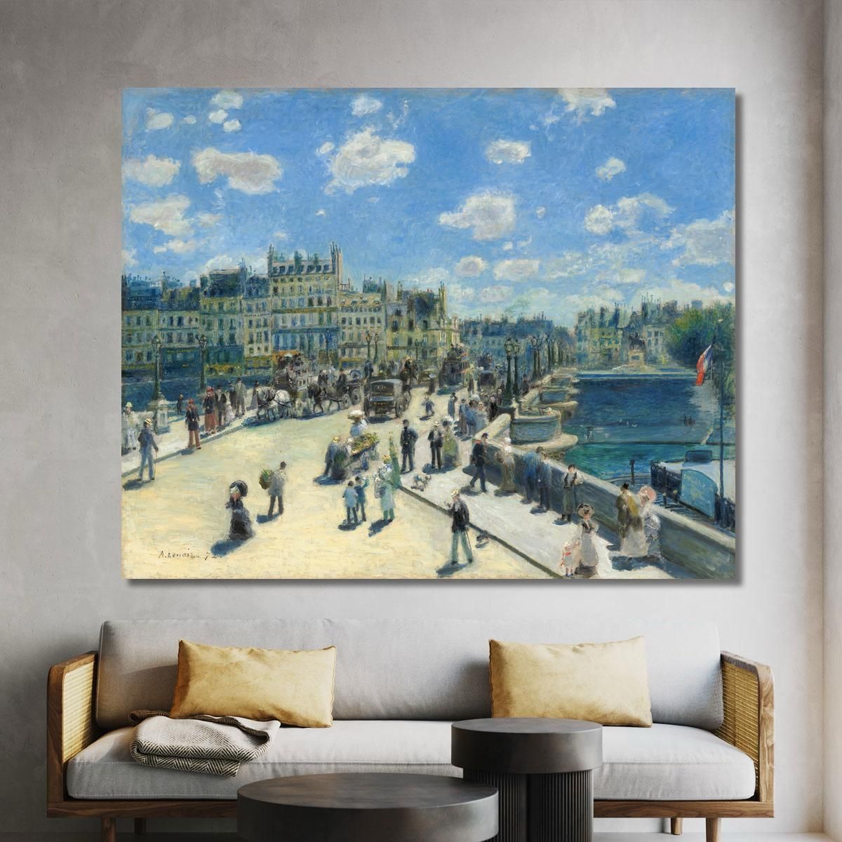 Pont Neuf Paris 1872 Pierre-Auguste Renoir par88 canvas print 