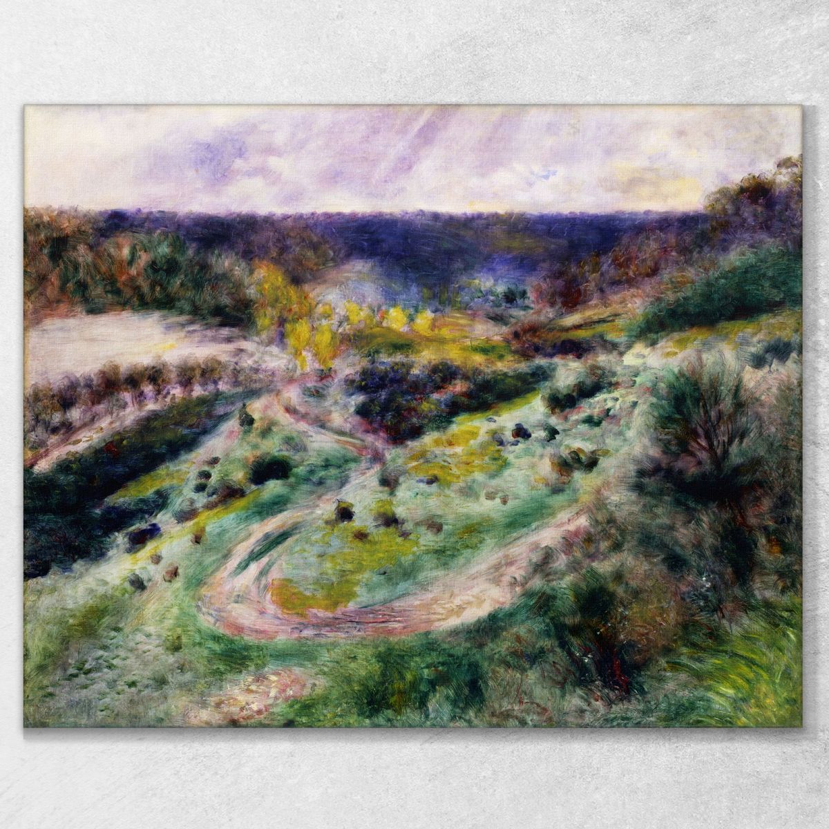 Road At Wargemont Pierre-Auguste Renoir par99 canvas print 