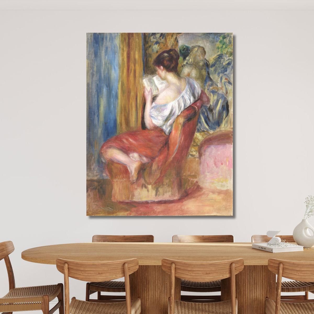 Reading Woman 1900 Pierre-Auguste Renoir par100 canvas print 