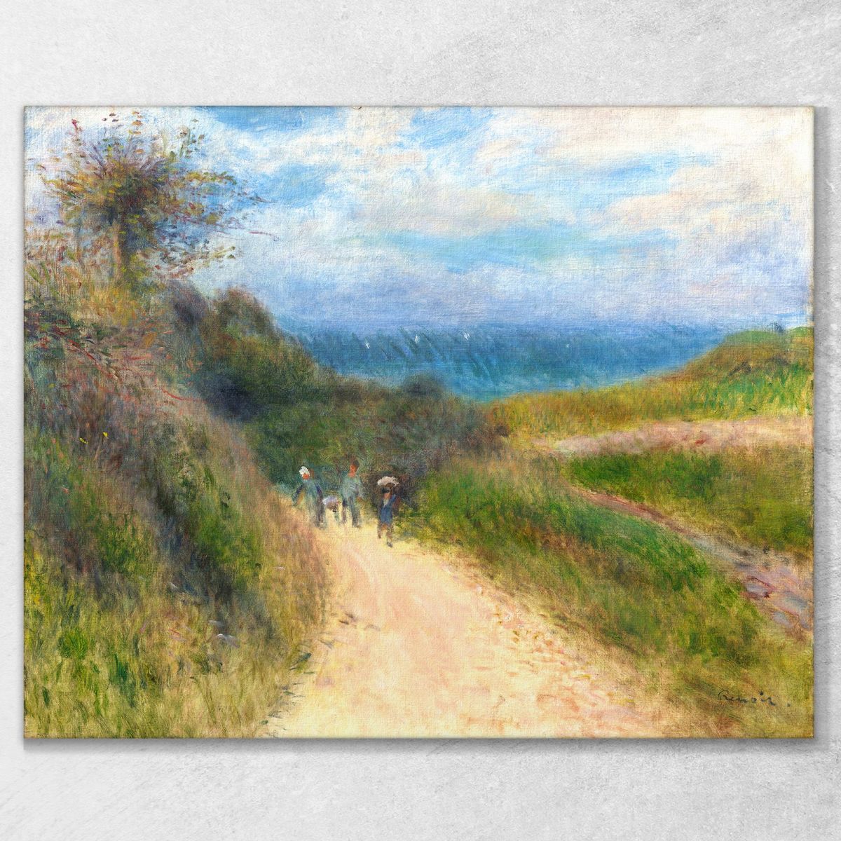 Road To Berneval 1880 Pierre-Auguste Renoir par103 canvas print 