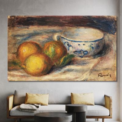 Still-Life With Lemons And A Cup 1910 Pierre-Auguste Renoir par104 canvas print 