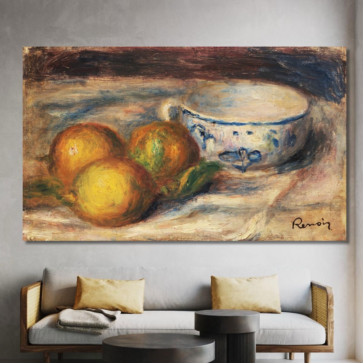 Still-Life With Lemons And A Cup 1910 Pierre-Auguste Renoir par104 canvas print 