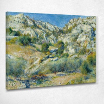 Rocky Crags At L'Estaque 1882 Pierre-Auguste Renoir par106 canvas print 