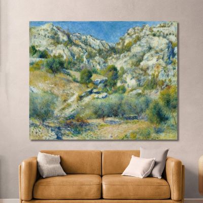 Rocky Crags At L'Estaque 1882 Pierre-Auguste Renoir par106 canvas print 