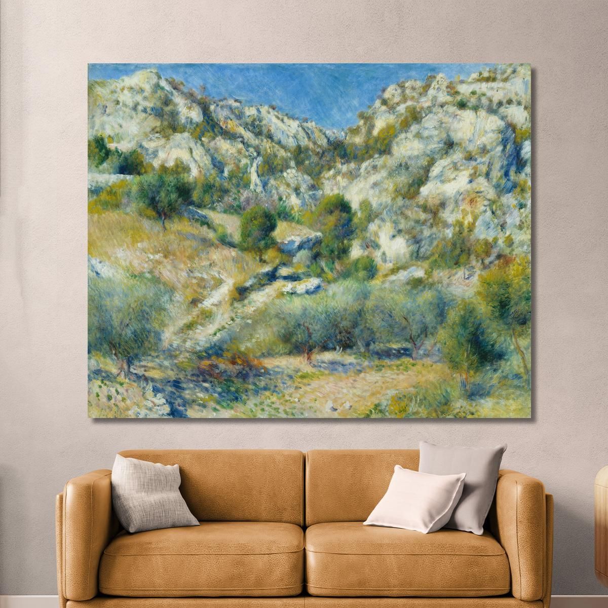 Rocky Crags At L'Estaque 1882 Pierre-Auguste Renoir par106 canvas print 