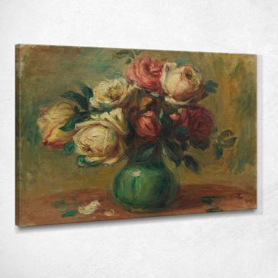 Roses In A Vase 1890 Pierre-Auguste Renoir par108 canvas print 