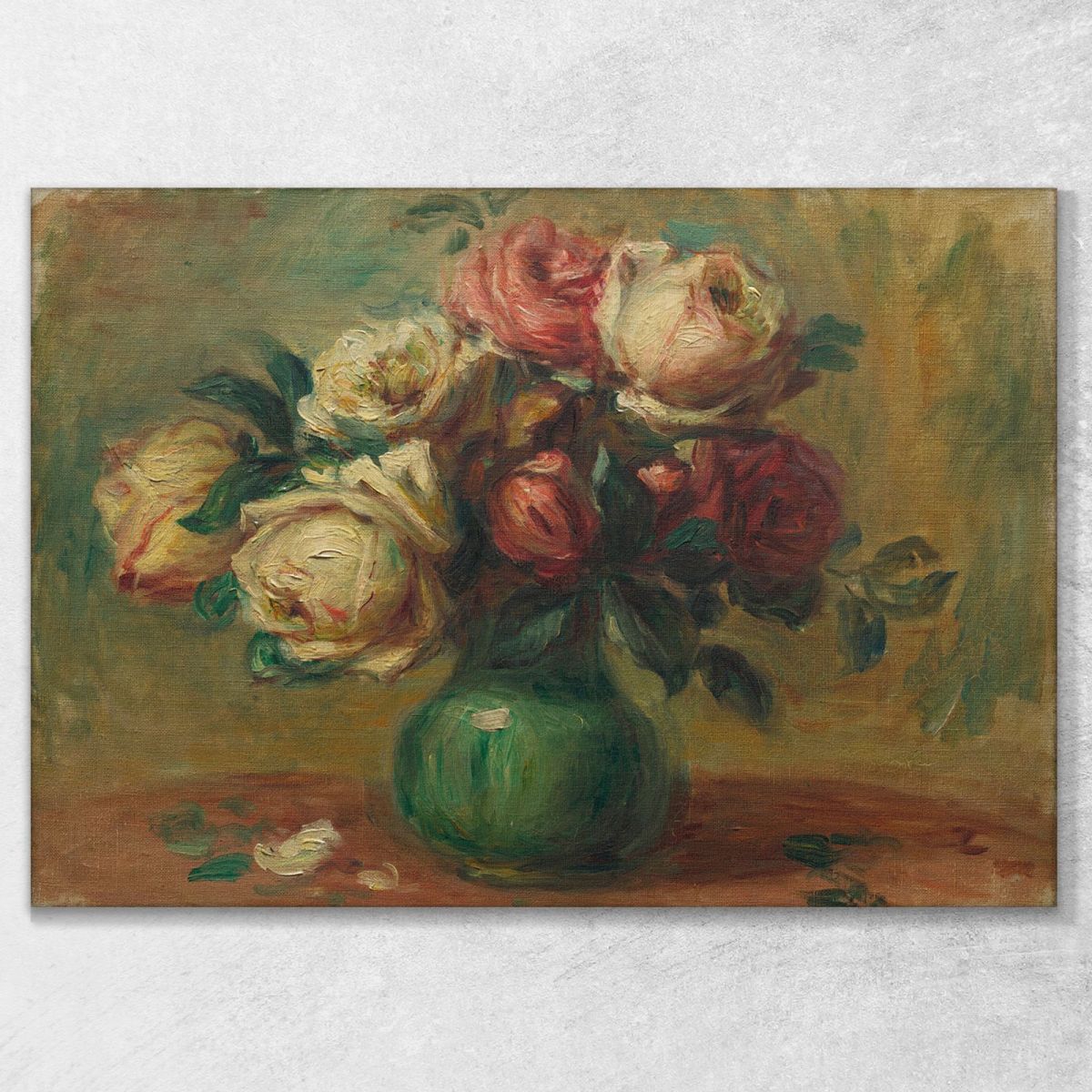 Roses In A Vase 1890 Pierre-Auguste Renoir par108 canvas print 