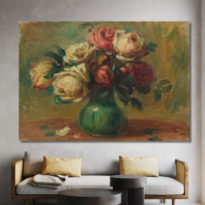 Roses In A Vase 1890 Pierre-Auguste Renoir par108 canvas print 