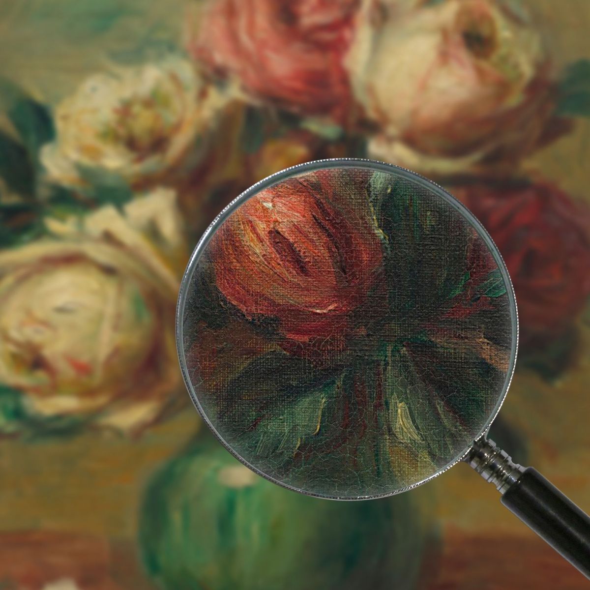 Roses In A Vase 1890 Pierre-Auguste Renoir par108 canvas print