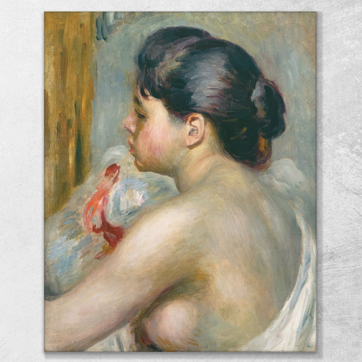 Dark-Haired Woman Pierre-Auguste Renoir par115 canvas print 