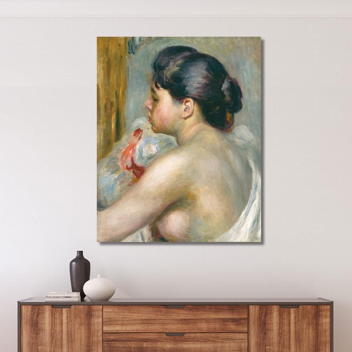 Dark-Haired Woman Pierre-Auguste Renoir par115 canvas print 