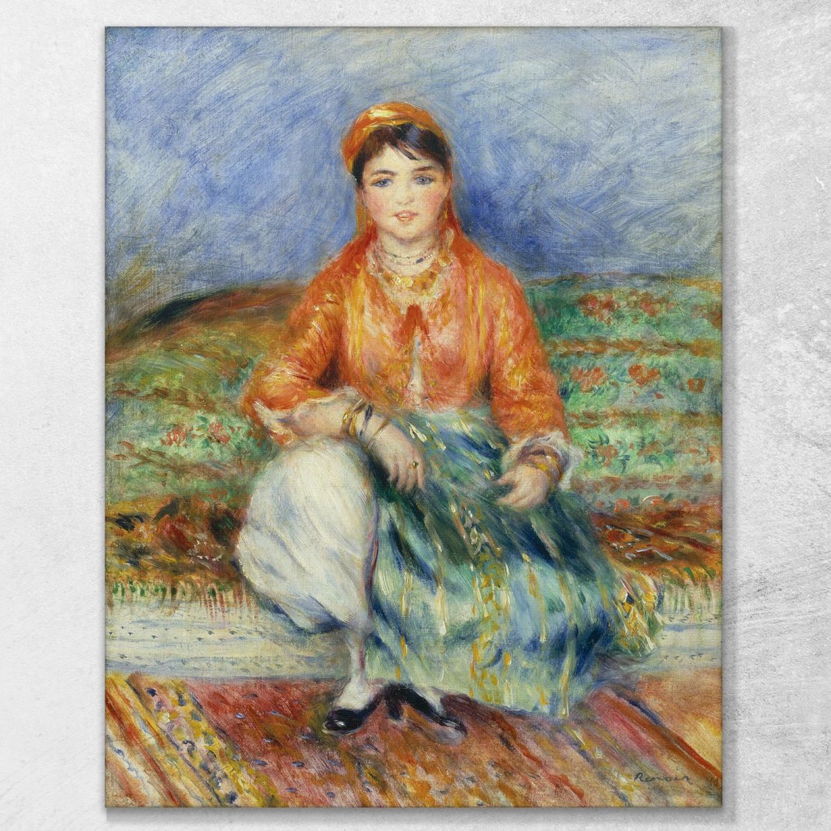 Algerian Girl Pierre-Auguste Renoir par118 canvas print 