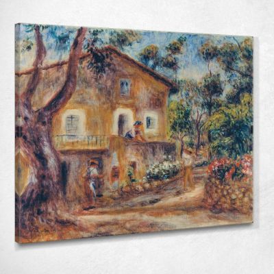 The House Of Les Collettes In Cagnes Pierre-Auguste Renoir par122 canvas print 