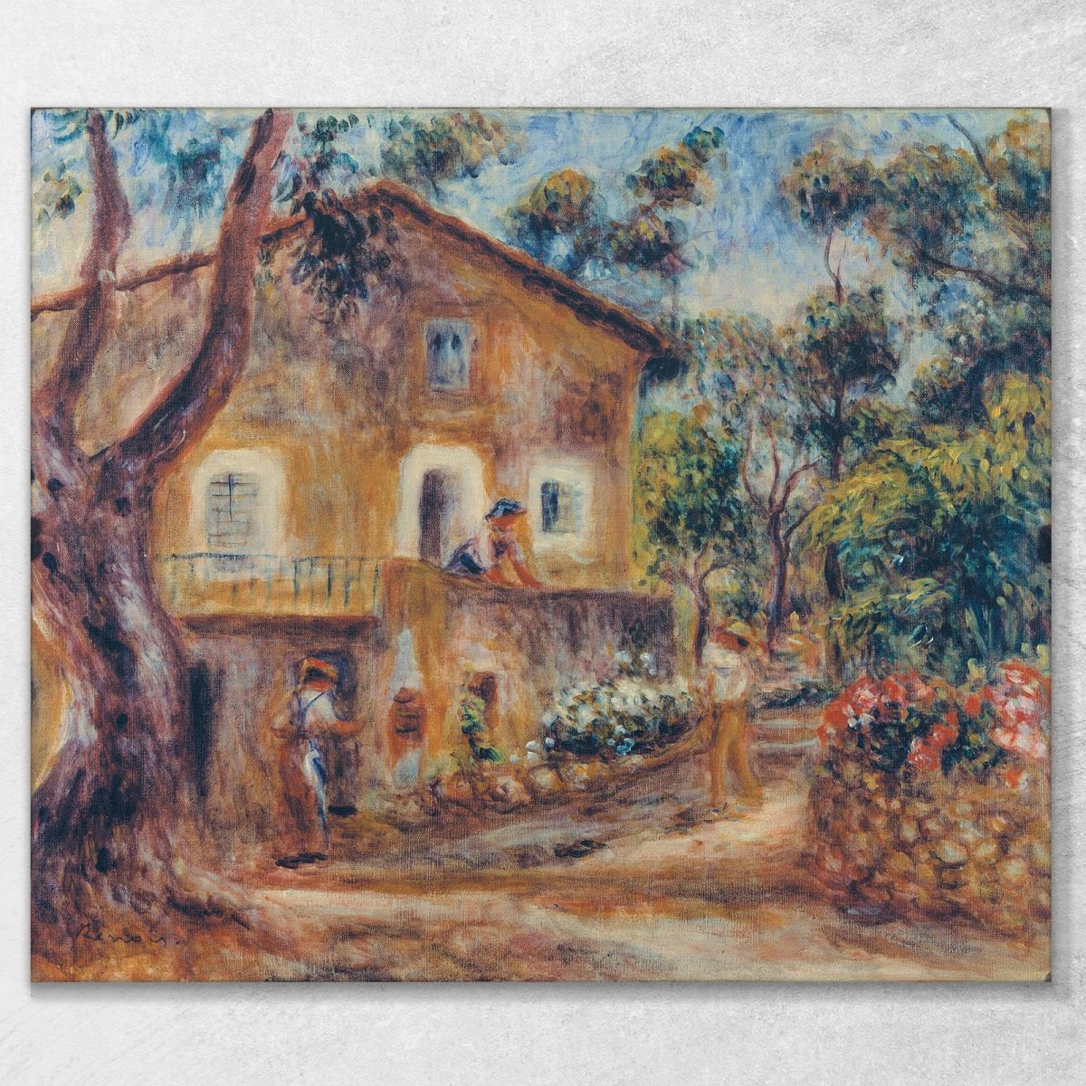 The House Of Les Collettes In Cagnes Pierre-Auguste Renoir par122 canvas print 