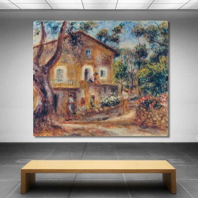 The House Of Les Collettes In Cagnes Pierre-Auguste Renoir par122 canvas print 
