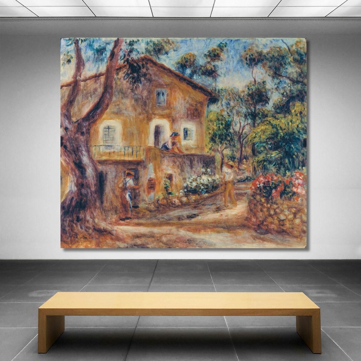 The House Of Les Collettes In Cagnes Pierre-Auguste Renoir par122 canvas print 