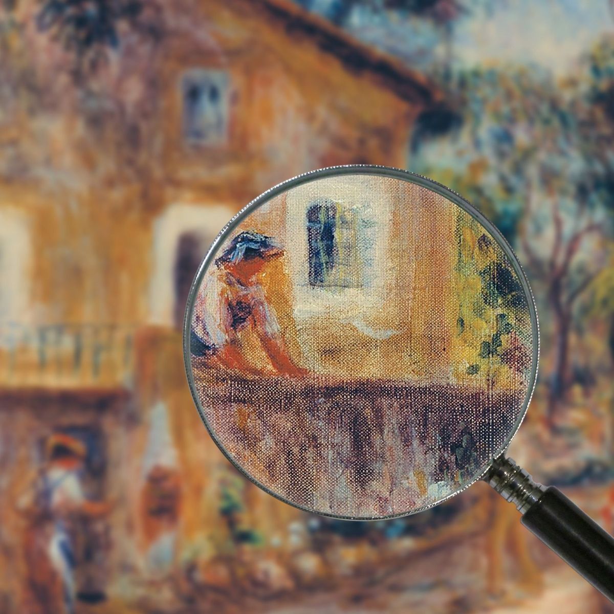 The House Of Les Collettes In Cagnes Pierre-Auguste Renoir par122 canvas print