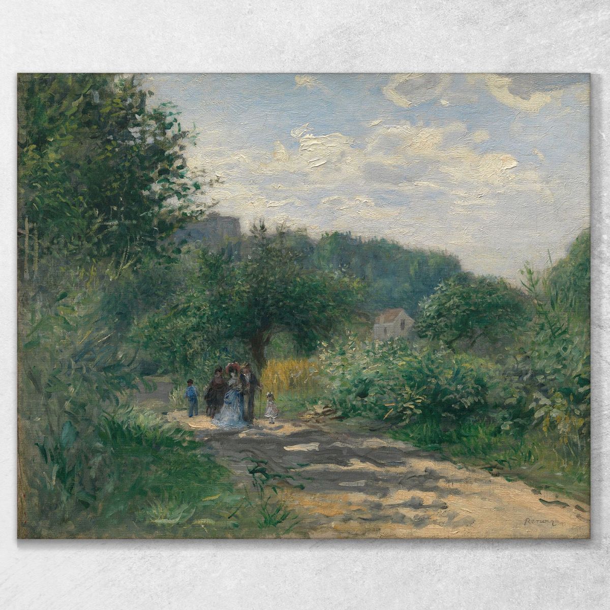 A Road In Louveciennes Pierre-Auguste Renoir par130 canvas print 