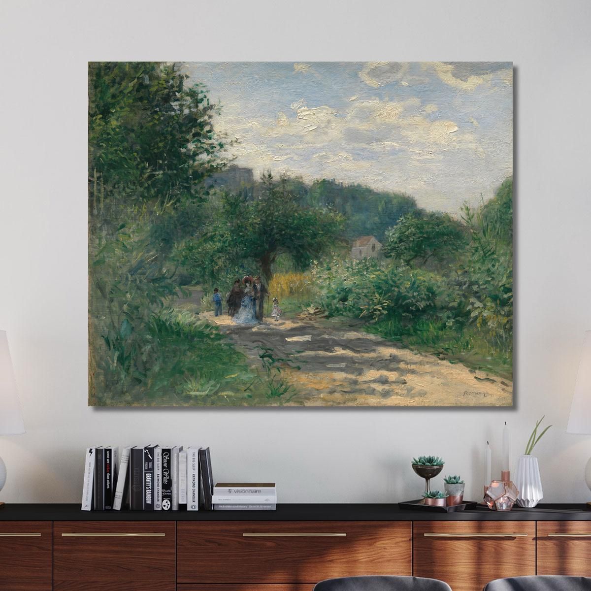 A Road In Louveciennes Pierre-Auguste Renoir par130 canvas print 