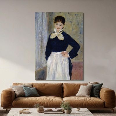A Waitress At Duval S Restaurant Pierre-Auguste Renoir par131 canvas print 