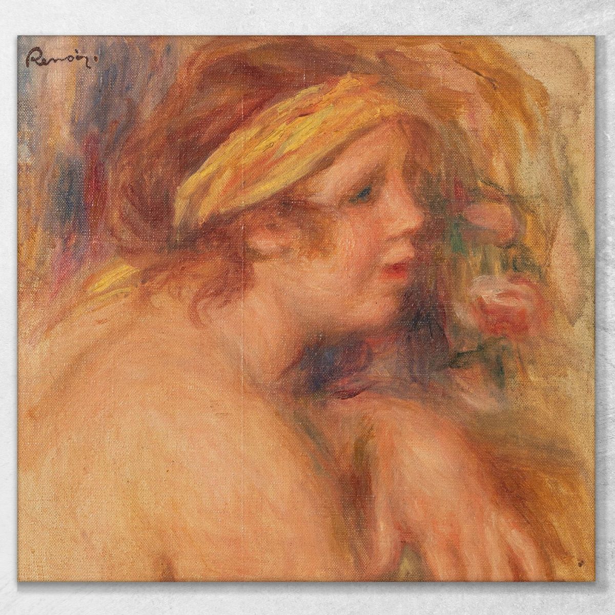 Andrée With The Yellow Turban Fragment Pierre-Auguste Renoir par139 canvas print 