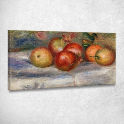 Apples Orange And Lemon Apples Oranges And Lemons Pierre-Auguste Renoir par146 canvas print 