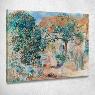 In The Garden In Brittany Pierre-Auguste Renoir par151 canvas print 