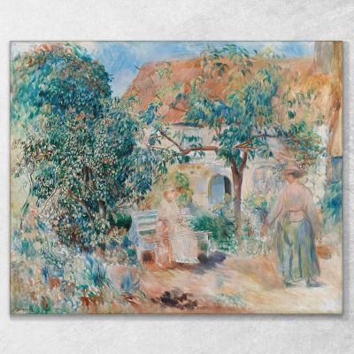 In The Garden In Brittany Pierre-Auguste Renoir par151 canvas print 