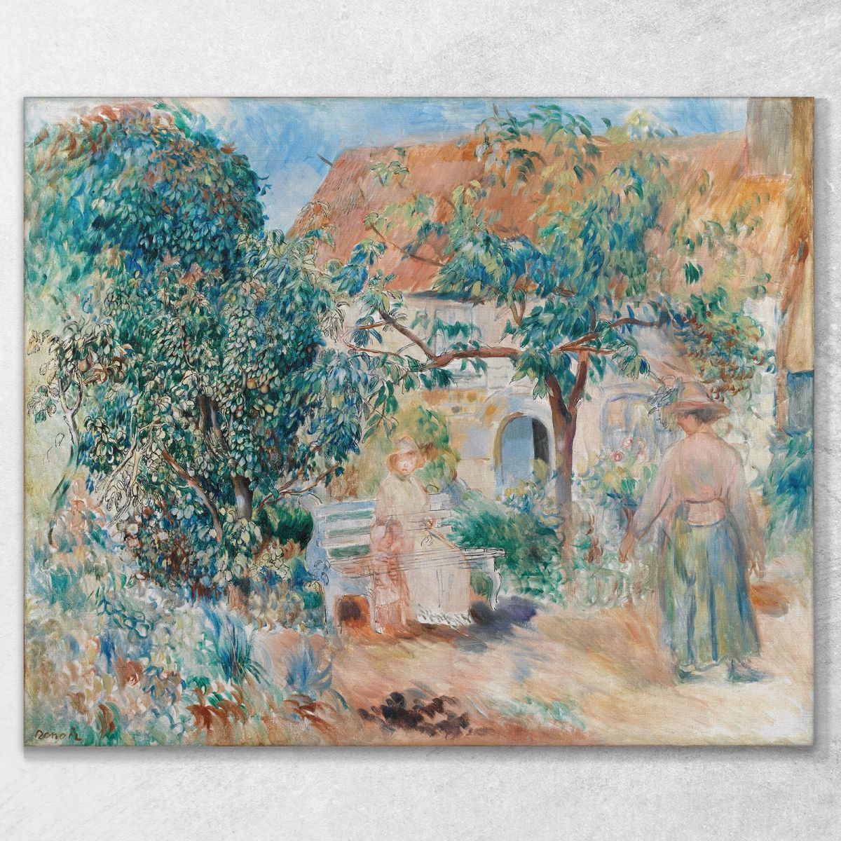 In The Garden In Brittany Pierre-Auguste Renoir par151 canvas print 
