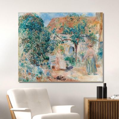 In The Garden In Brittany Pierre-Auguste Renoir par151 canvas print 