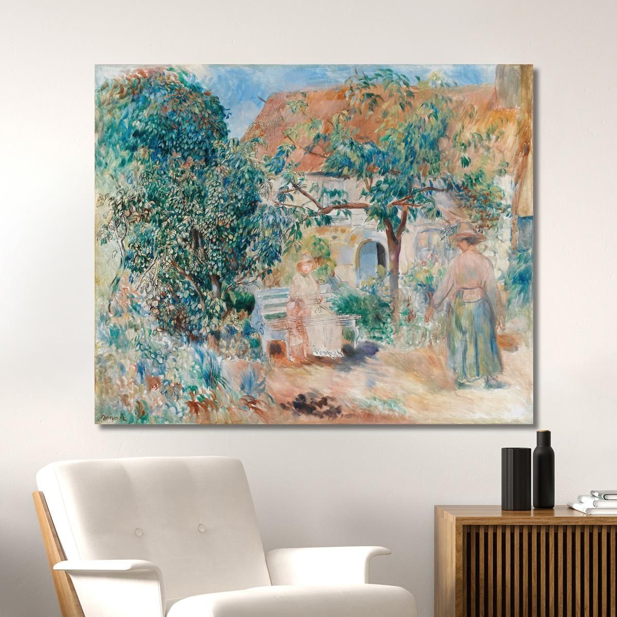 In The Garden In Brittany Pierre-Auguste Renoir par151 canvas print 