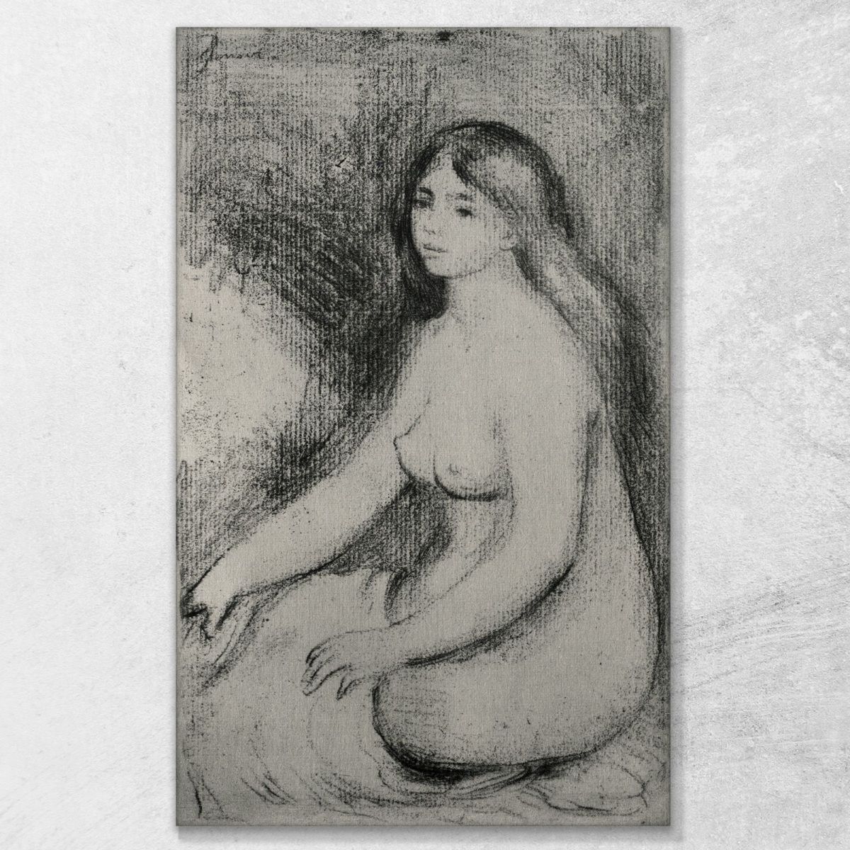 Seated Bather 3 Pierre-Auguste Renoir par155 canvas print 